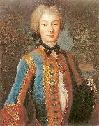 Louis de Silvestre Anna Orzelska in riding habit oil painting on canvas